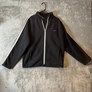 Nike Vintage‎ Y2K Zip Up Sweater Size XL Black